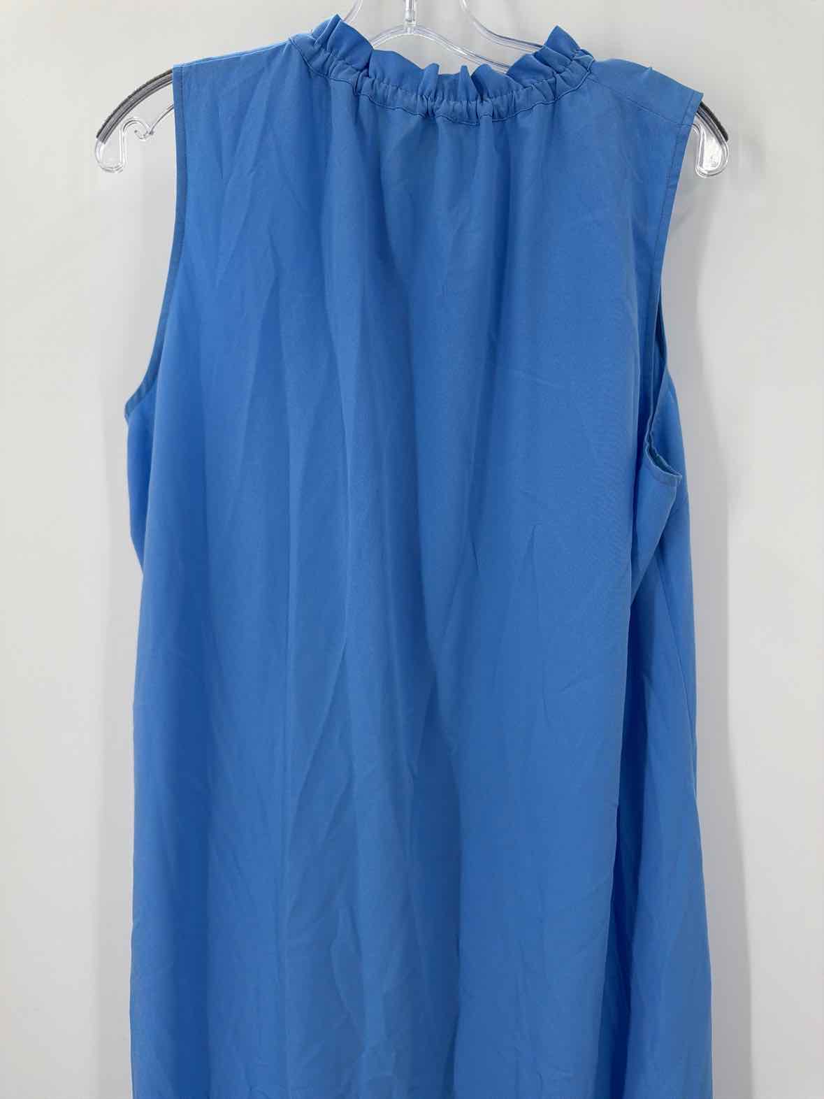 Pre-Owned Sail To Sable Blue Size XXL Long Sleeveless Dress | True Fashionistas.