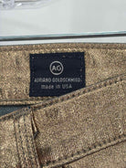 Pre-Owned AG Gold Size 24 Metallic Jeans | True Fashionistas.