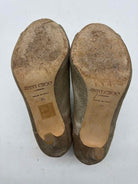 Pre-Owned Jimmy Choo Gold Size 5 Ankle Boots | True Fashionistas.