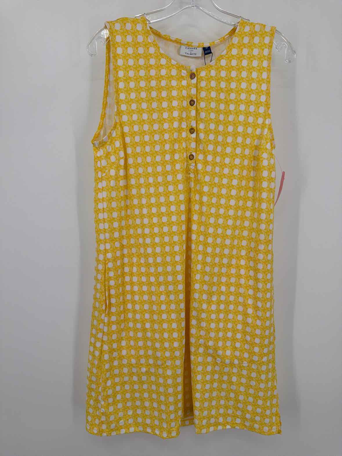 Pre-Owned Cabana Life x Talbots Yellow Size Medium Short Sleeveless Dress | True Fashionistas.