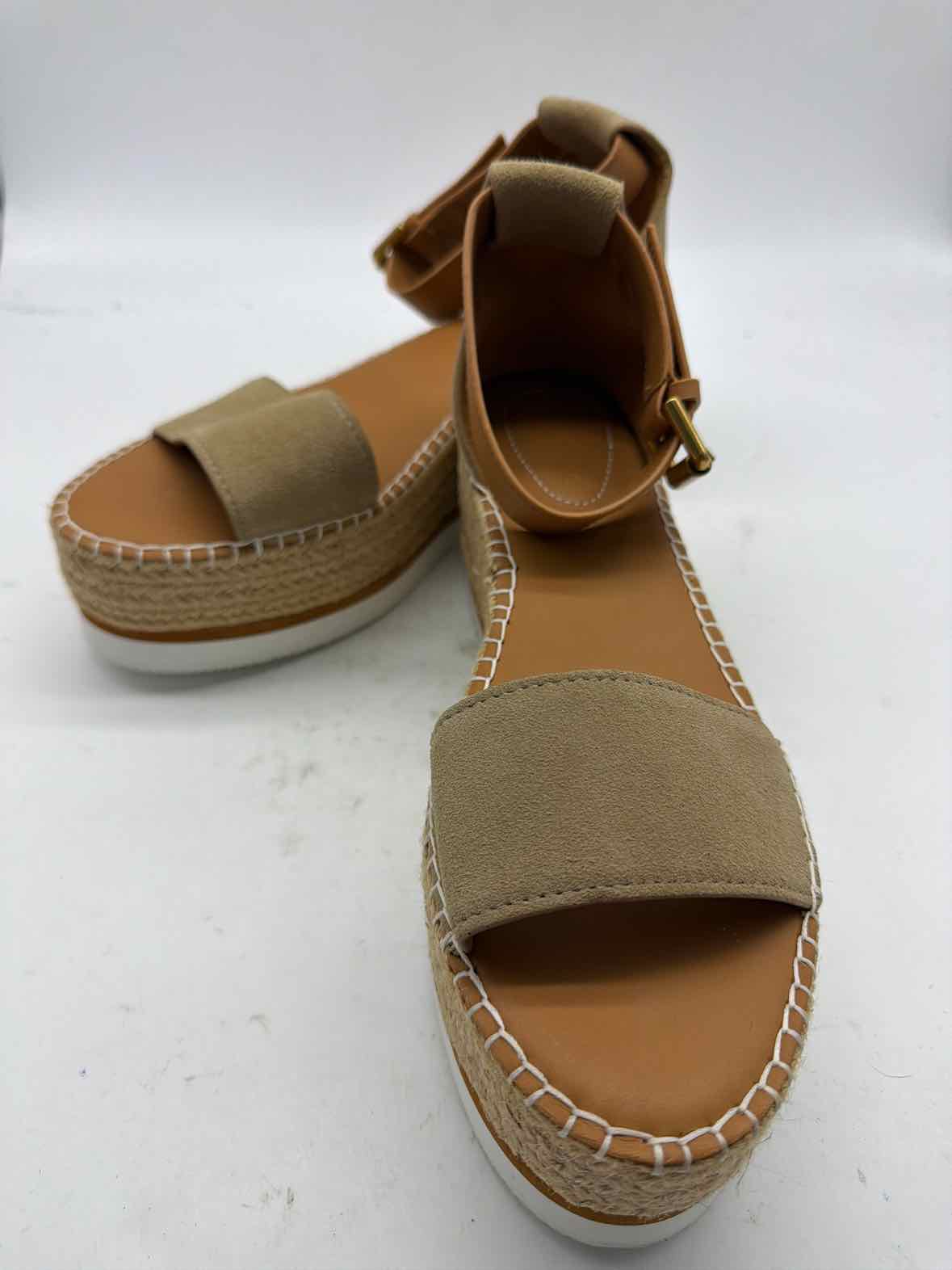 Pre-Owned See By Chloe Tan Size 11 Espadrille Sandals | True Fashionistas.