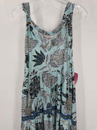 Pre-Owned Omika Blue Size Large Long Sleeveless Dress | True Fashionistas.