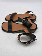 Pre-Owned Jonathan Simkhai Black Size 8 Strappy Sandals | True Fashionistas.