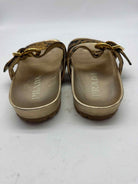 Pre-Owned Prada Gold Size 38 Slide Sandals | True Fashionistas.