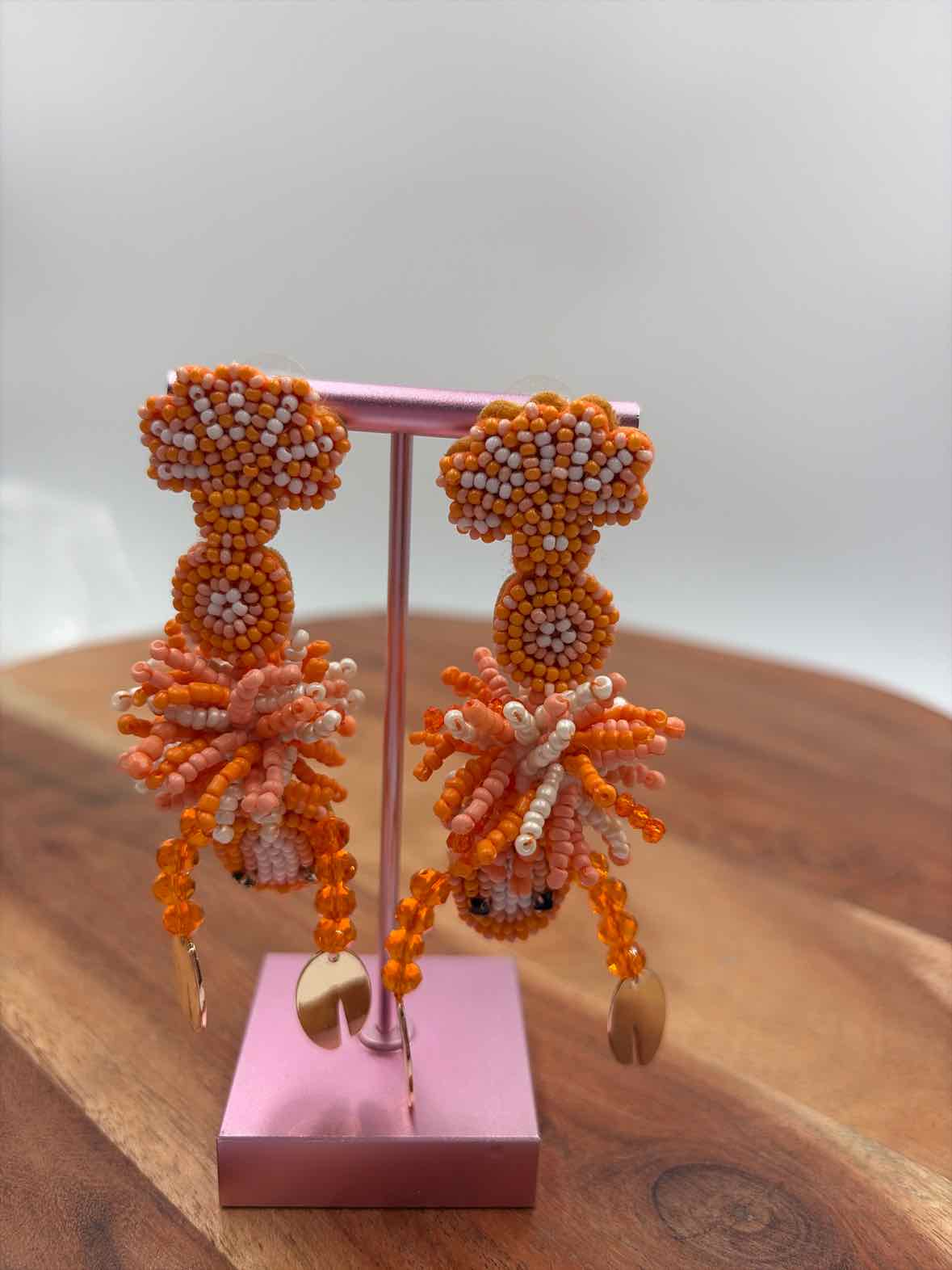 Baublebar Orange Lobster Beaded Earrings | True Fashionistas.
