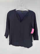 Pre-Owned Ann Taylor Navy Size XXS Blouse | True Fashionistas.