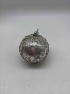 Silver Christmas Ball Ornament | True Fashionistas.