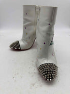 Pre-Owned Christian Louboutin White Size 6.5 Ankle Boot Boots | True Fashionistas.