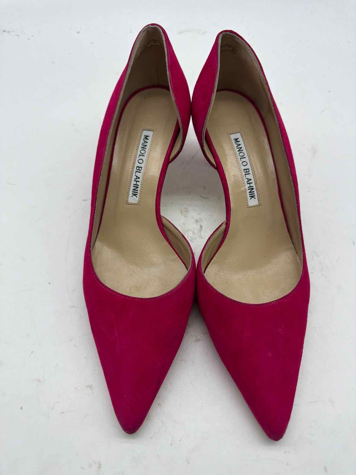 Pre-Owned Manolo Blahnik Pink Size 7.5 D'orsay Heels | True Fashionistas.
