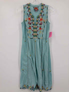 Pre-Owned Johnny Was Blue Size XS Short Sleeveless Dress | True Fashionistas.