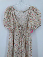 Pre-Owned Doen Ivory Size Medium Long Short Sleeve Dress | True Fashionistas.