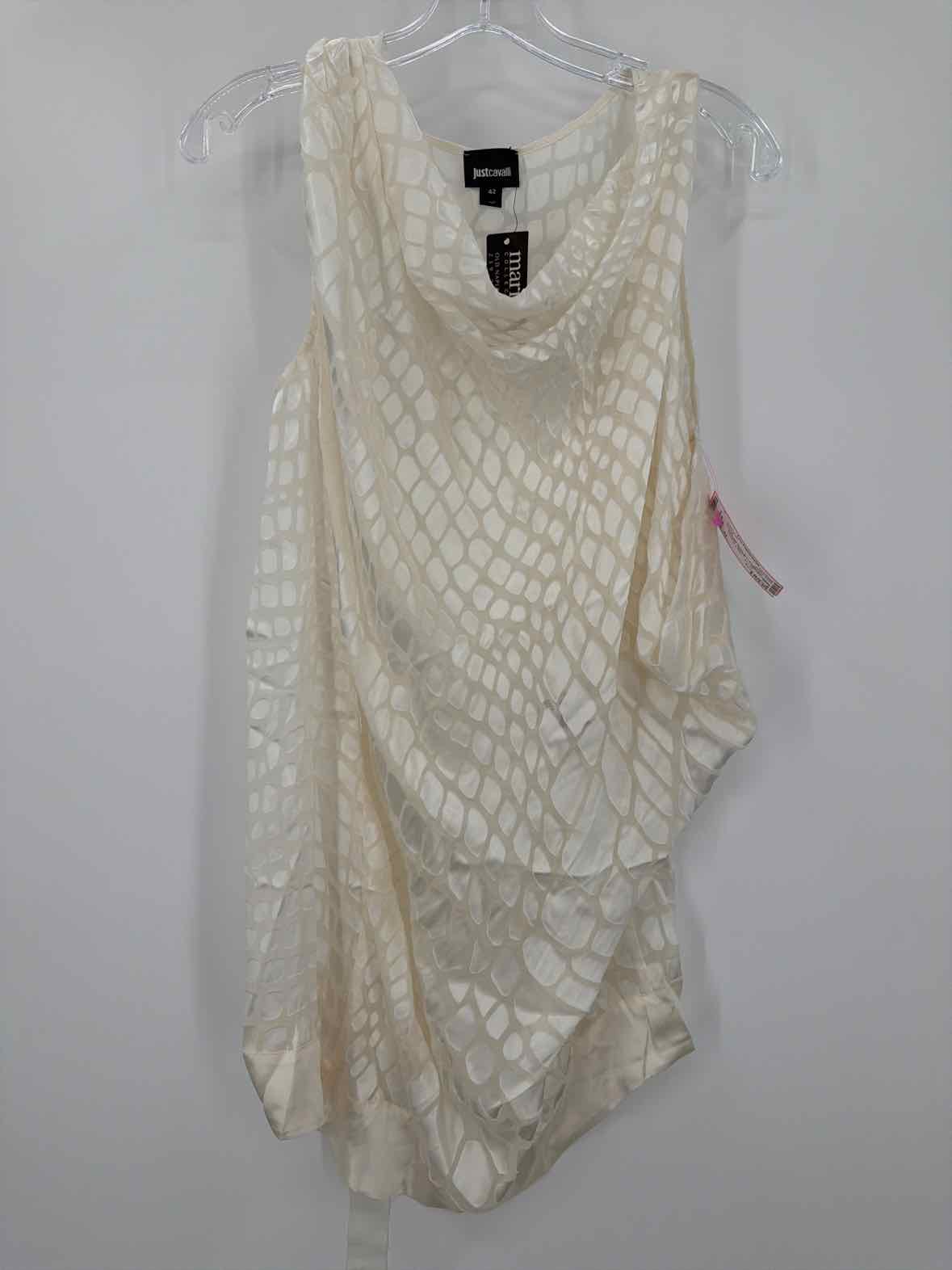 Pre-Owned Just Cavalli White Size 42 Blouse | True Fashionistas.