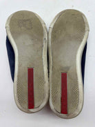 Pre-Owned Prada Blue Size 36.5 Suede Fashion Sneaker Athletic Shoes | True Fashionistas.