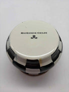 Mackenzie Childs Black & White Check Sugar Bowl | True Fashionistas.