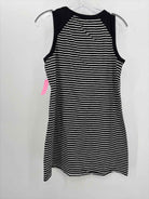 Evereve Black Size Small Stripe Short Sleeveless Dress | True Fashionistas.