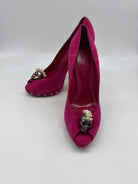 Pre-Owned Alexander McQueen Pink Size 9.5 Peep Toe Heels | True Fashionistas.