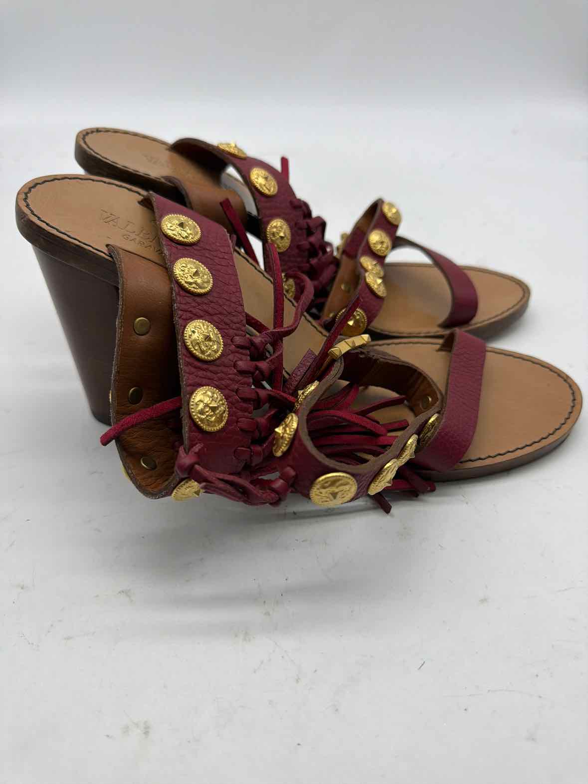 Pre-Owned Valentino Red Size 7.5 Fringe Heels | True Fashionistas.