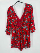 Pre-Owned Mink Pink Red Size Small Short Sleeve Romper | True Fashionistas.