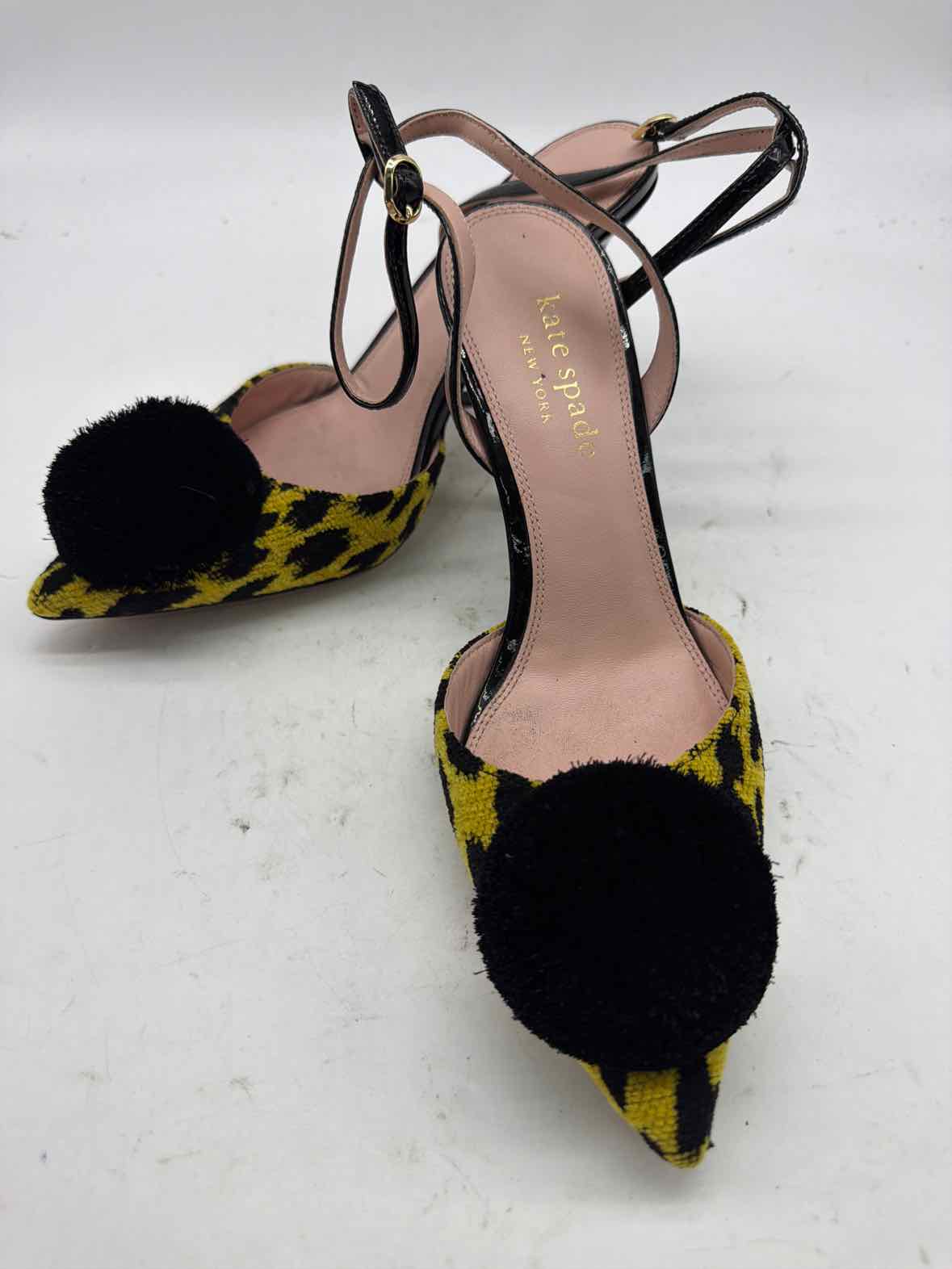 Pre-Owned Kate Spade Yellow Size 8 Ankle Strap Heels | True Fashionistas.