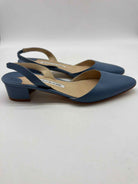 Pre-Owned Manolo Blahnik Blue Size 36.5 Slingback Heels | True Fashionistas.