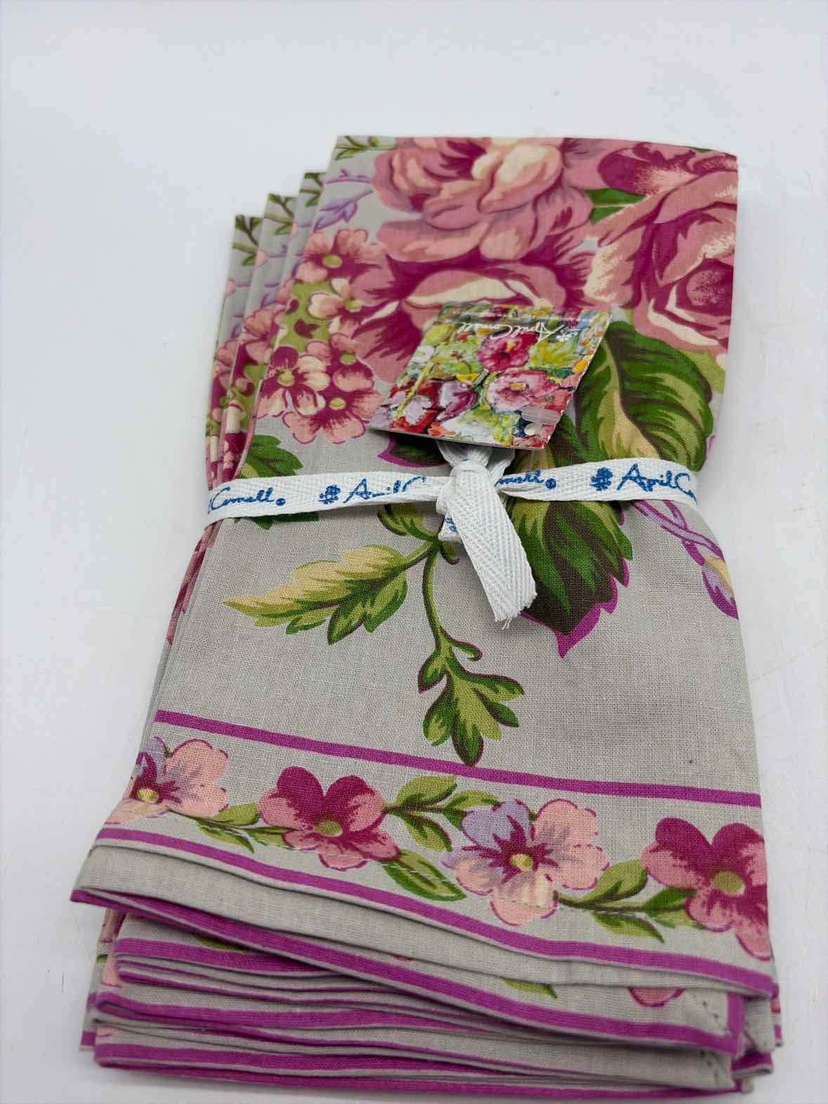 Set Of 4 April Cornell Floral Napkins | True Fashionistas.